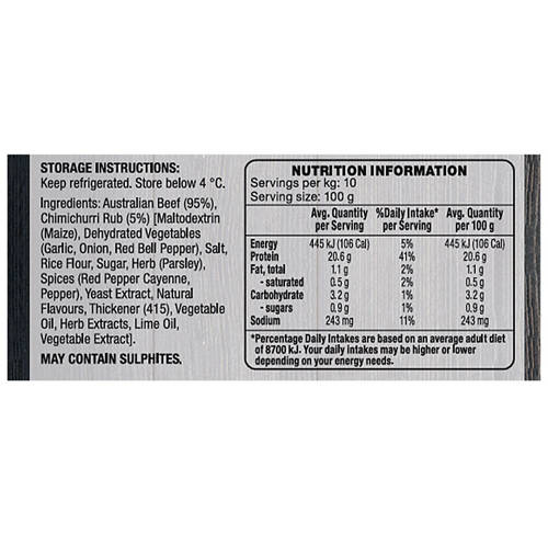 Nutrients 1, Chimichurri Beef Steaks