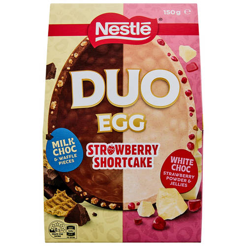 Front shot 2, Strawberry Shortcake Duo Eggs 200g