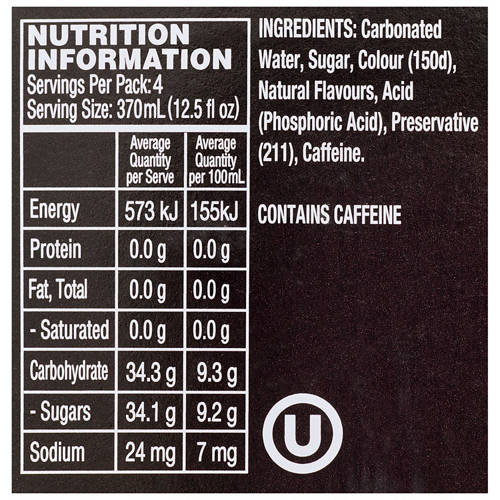 Nutrients 1, Mexican Cola 4 x 370ml