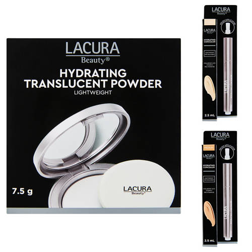 Group 1, Hydrating Translucent Powder 7.5g  or Hydrating Concealer Pen 2.5ml