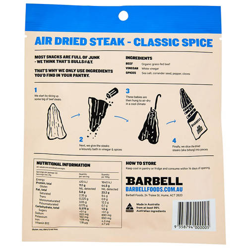 Front shot 2, Sea Salt Air Dried Steak 70g