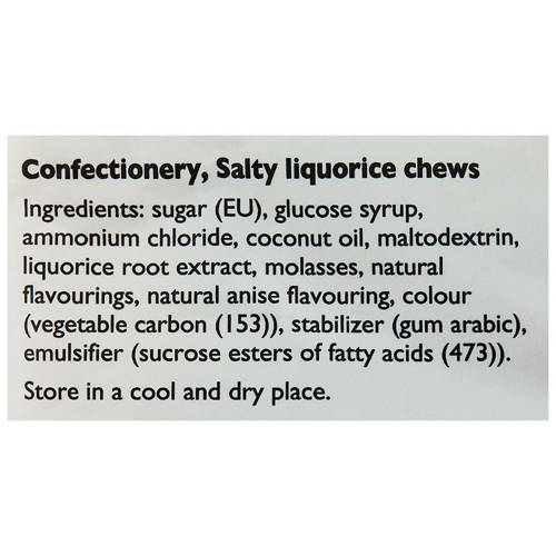 Ingredients 1, Liquorice Chews 200g