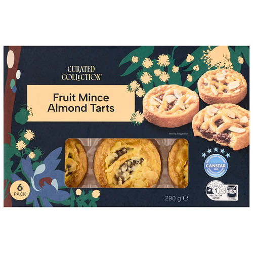 Front shot 2, Almond Fruit Mince Tarts 290g