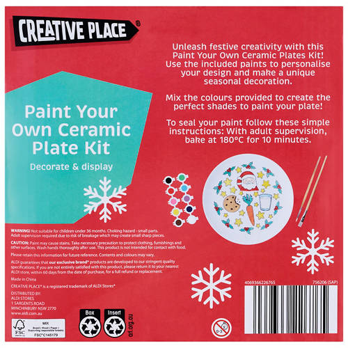 Front shot 2, Paint Your Own Christmas Craft