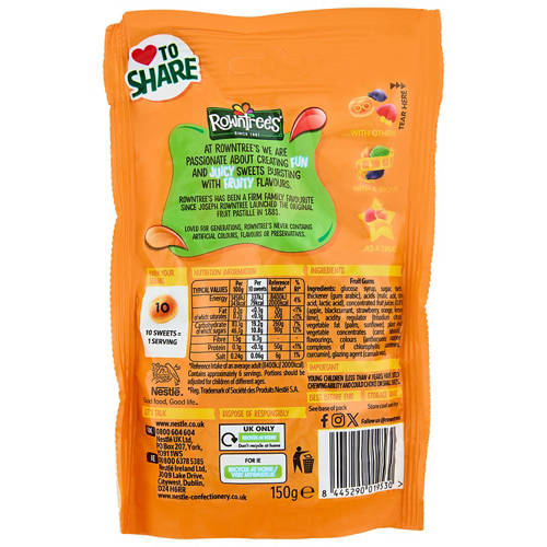 Front shot 2, Rowntrees Fruit Gums 150g