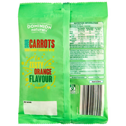 Front shot 2, Sour Carrots 200g