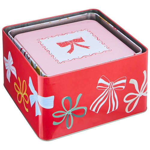 Front shot 4, Festive Cake Tins 3 Piece Set