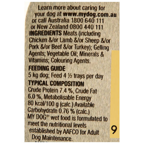 Nutrients 1, My Dog 28 Pack 85g