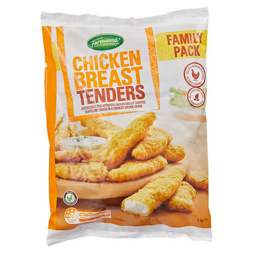 Chicken Breast Tenders Sweet Chilli 1kg Product Image Front shot 01