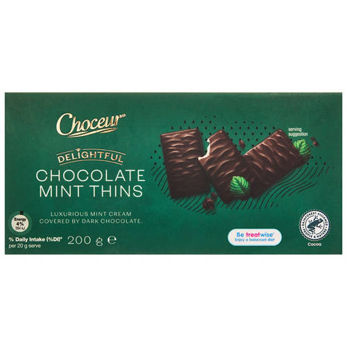 Front shot 2, Delightful Mint Thins 200g