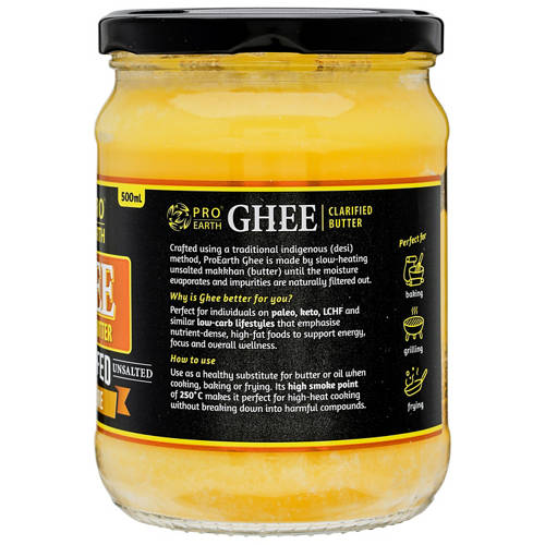 Front shot 3, Grass Fed Ghee Butter 500ml