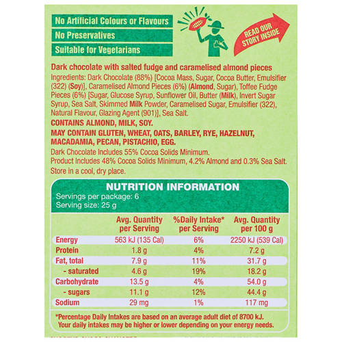 Ingredients 1, Choceur Choco Changer Dark & Salty 150g