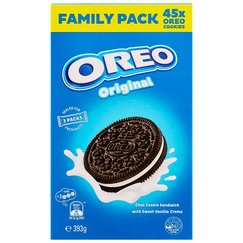 Front shot 2, Oreo Original Cookies Family Pack 393g