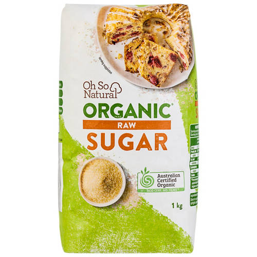 Front shot 2, Organic Raw Sugar 1kg