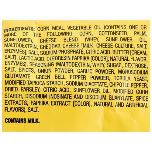 Ingredients 1, Jalapeno Popper Cheese Curls 170g