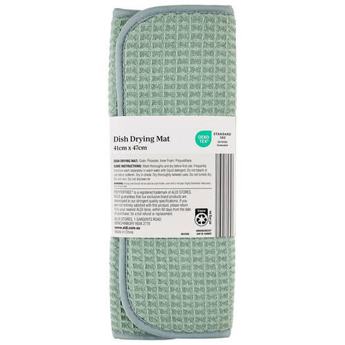 Front shot 3, DishDryingMat, Frosty Green