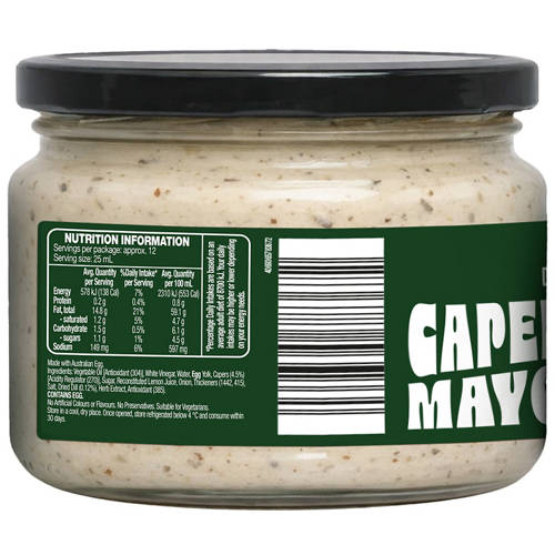 Front shot 2, Caper & Dill Mayonnaise 300ml