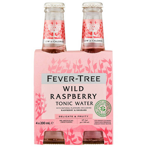 Front shot 2, Wild Raspberry Tonic 4 Pack 200ml