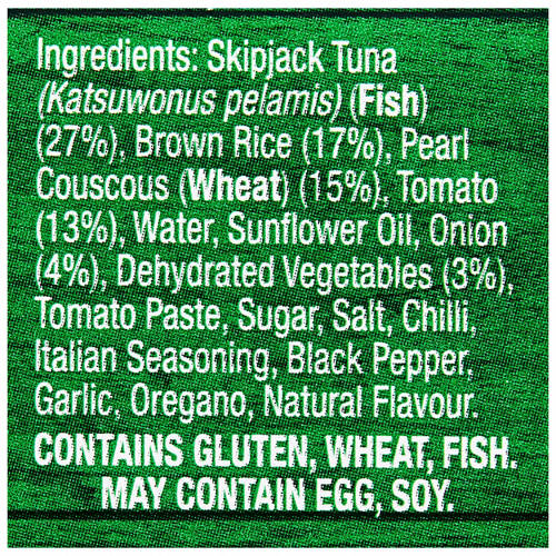 Ingredients 1, Tuna Power Bowl Vitamin B12 170g