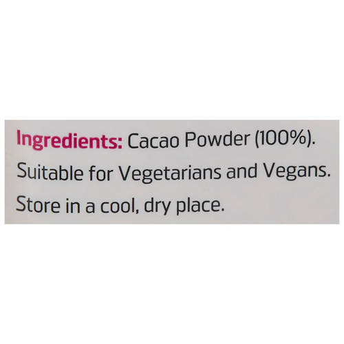 Ingredients 1, Cacao Powder 250g