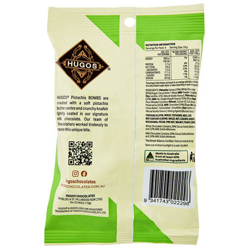 Front shot 2, Pistachio Bombs 100g