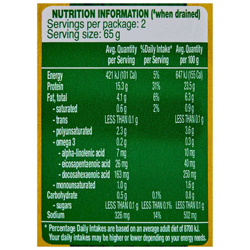 Nutrients 1, Tuna Chunks in Oil 185g