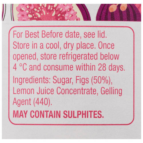 Ingredients 1, Fig Premium Jam 360g
