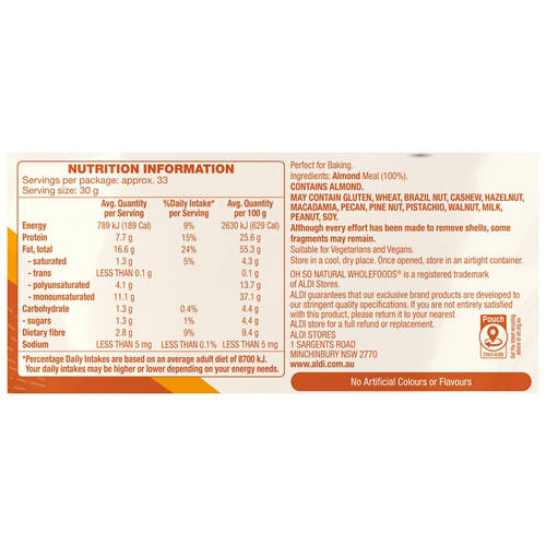 Nutrients 1, Almond Meal 1kg