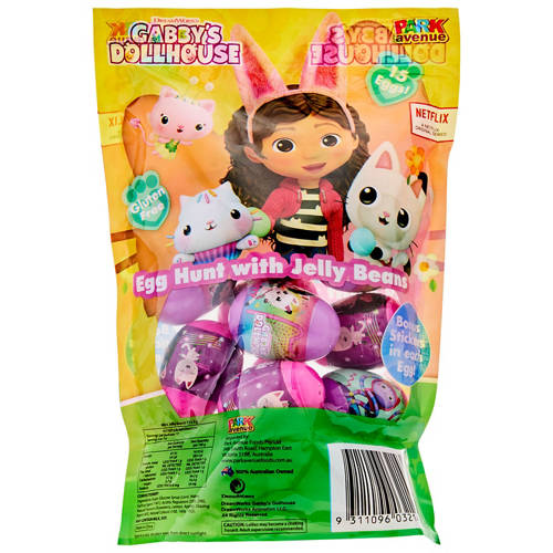 Front shot 2, Gabby's Dollhouse Egg Hunt Bag 75g