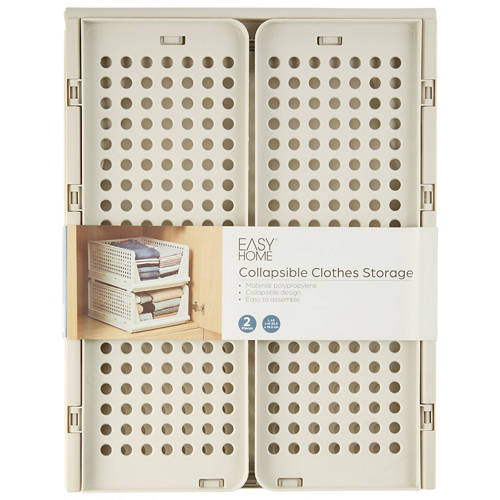 Front shot 3, Collapsible Clothing Storage 2 Pack