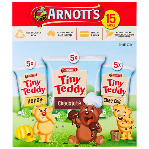Front shot 2, Tiny Teddies 15 Pack 375g