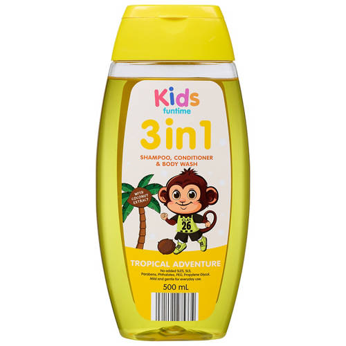 Front shot 2, Assorted Kids 3 in 1 Hair & Bodywash 500ml
