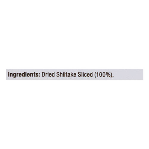 Ingredients 1, Sliced Shiitake Dried Mushrooms 30g