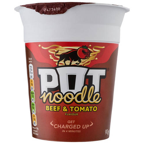 Front shot 2, Beef & Tomato Flavoured Pot Noodle 90g