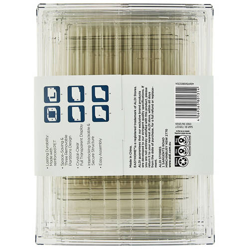 Front shot 3, Stackable Acrylic Storage Cubes 2 Pack