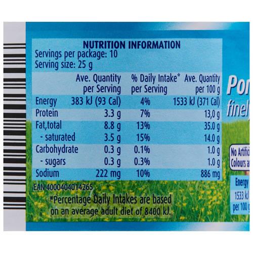 Nutrients 1, Finely Minced Pork Liverwurst 250g