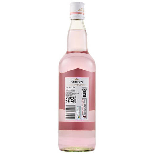 Front shot 2, Gin Pink Darley's 700ml