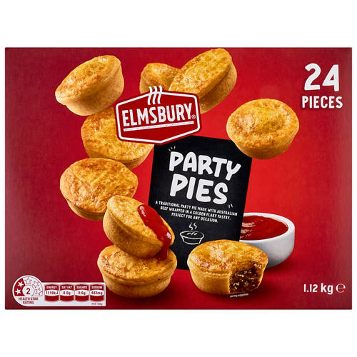 Front shot 2, Party Pies 24 Pack 1.12kg