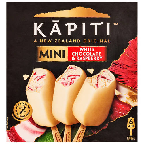 Front shot 3, White Chocolate & Raspberry Ice Cream 6 Pack 360ml