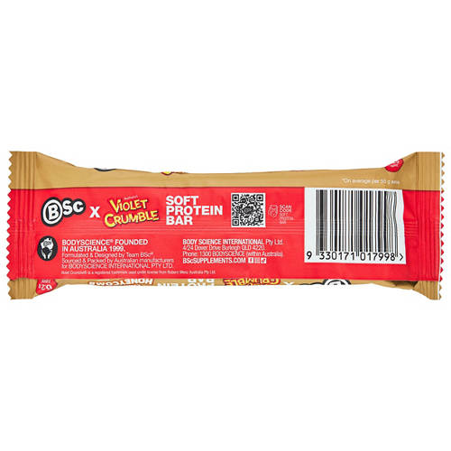 Front shot 3, Protein Bar Caramel Honeycomb 55g