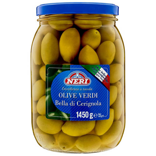 Front shot 2, Bella di Cerignola Green Olives 1.45kg