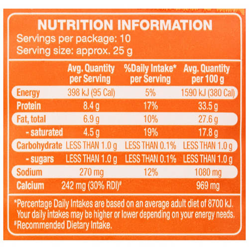Nutrients 1, Shredded Parmesan Cheese 250g