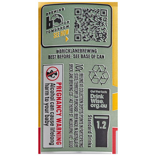 Ingredients 1, One Love Pale Ale 4pk