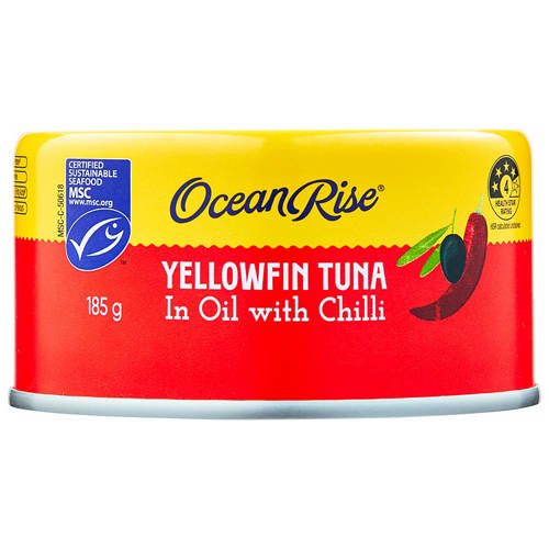 Front shot 2, Yellowfin Tuna in Oil with Chilli 185g