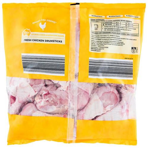 Front shot 2, RSPCA Approved Chicken Drumsticks Bulk Pack 2kg