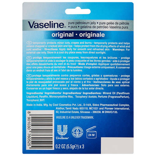 Front shot 2, Petroleum Jelly 3 x 5.5g