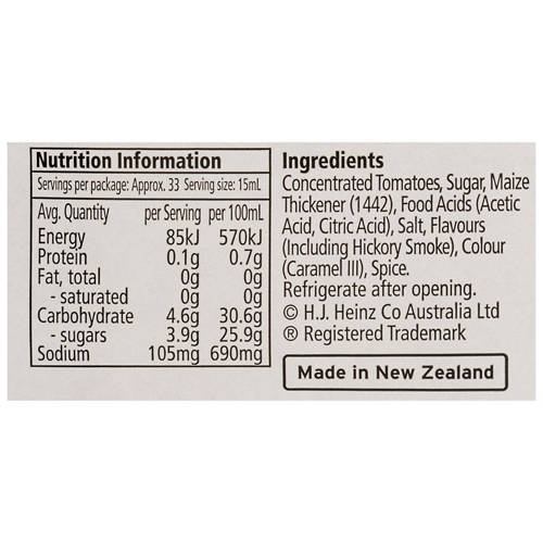 Nutrients 1, Smokey BBQ Sauce 500ml