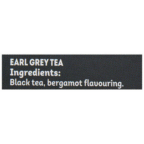 Ingredients 1, Earl Grey Tea 25 Bags 50g