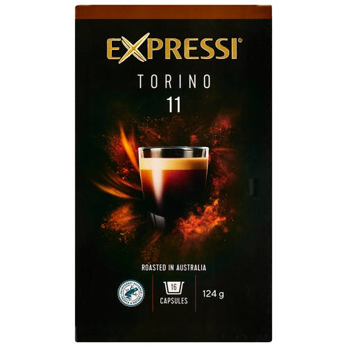 Front shot 2, Coffee Capsules Torino 16 Pack 124g