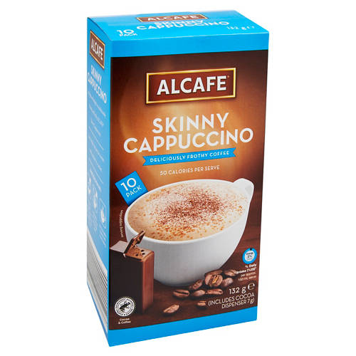 Skinny Cappuccino Sachets 10 Pack 132g Product Image Front shot 01